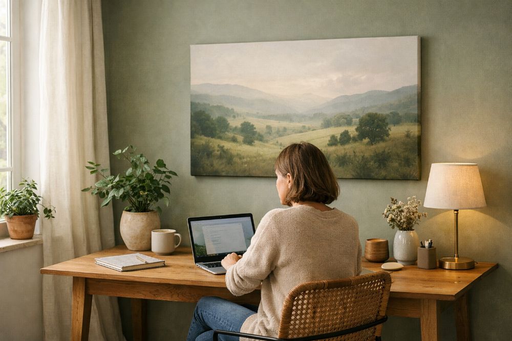 Décoration murale bureau maison home office