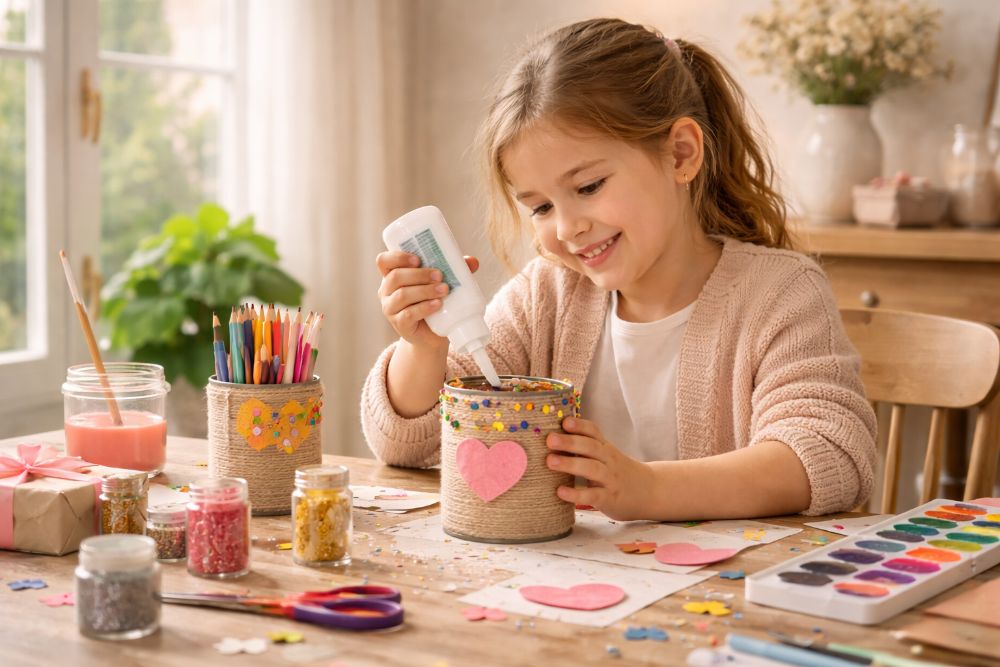 Cadeaux faits main par les petits-enfants