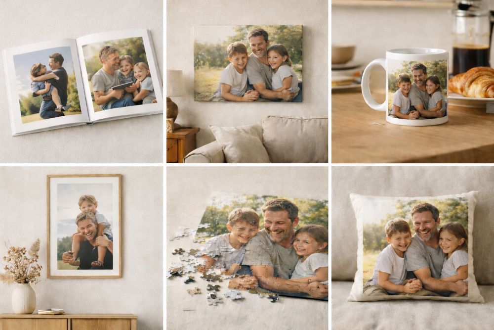 Idées de cadeaux photo personnalisés pour papa