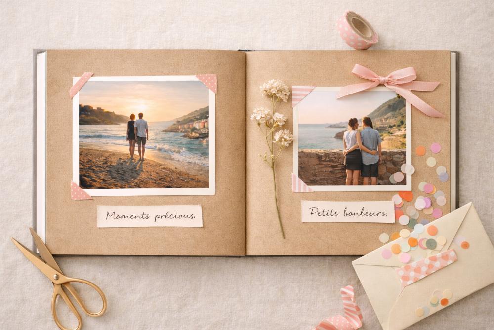 Mini livre photo de mariage instantané