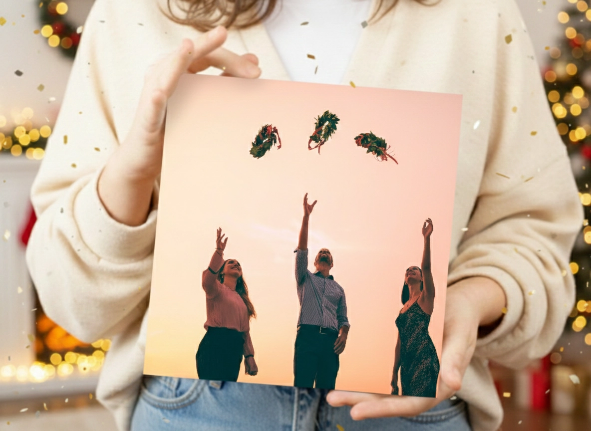 Pannello MIXPIX® personalizzato con foto e frasi di laurea, mostrando flessibilità e design