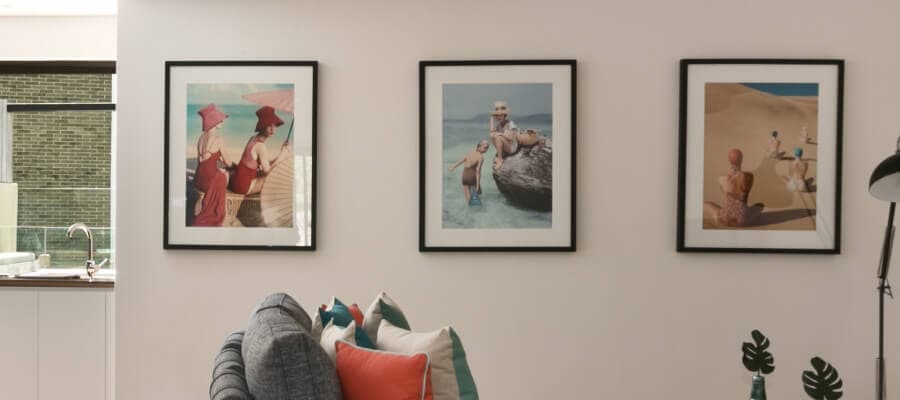 Eine saubere Reihenhängung verleiht eine aufgeräumte Atmosphäre