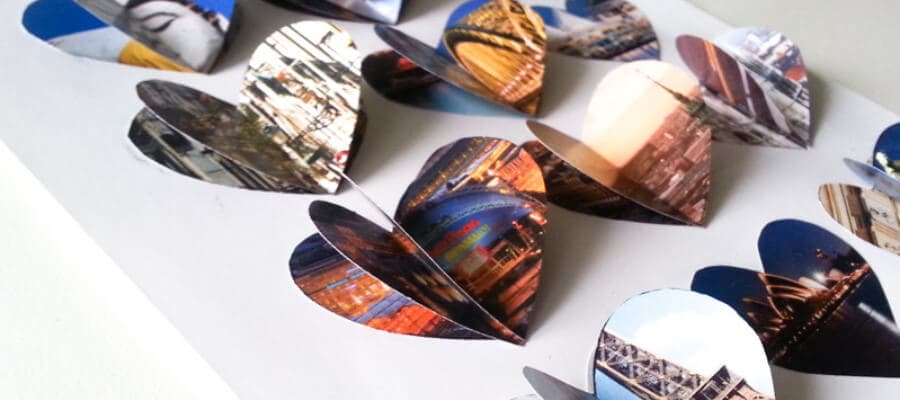 Bei uns im Blog: 3-D-Herzen im Bilderrahmen in 4 einfachen Schritten