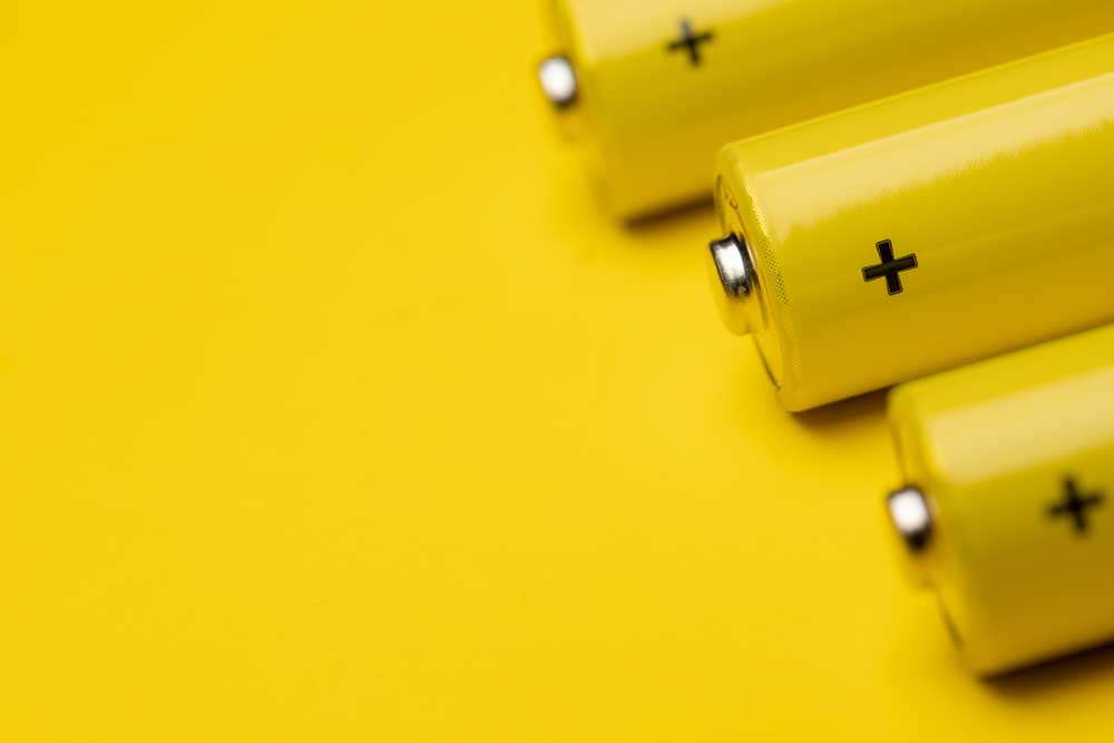 gelbe batterien