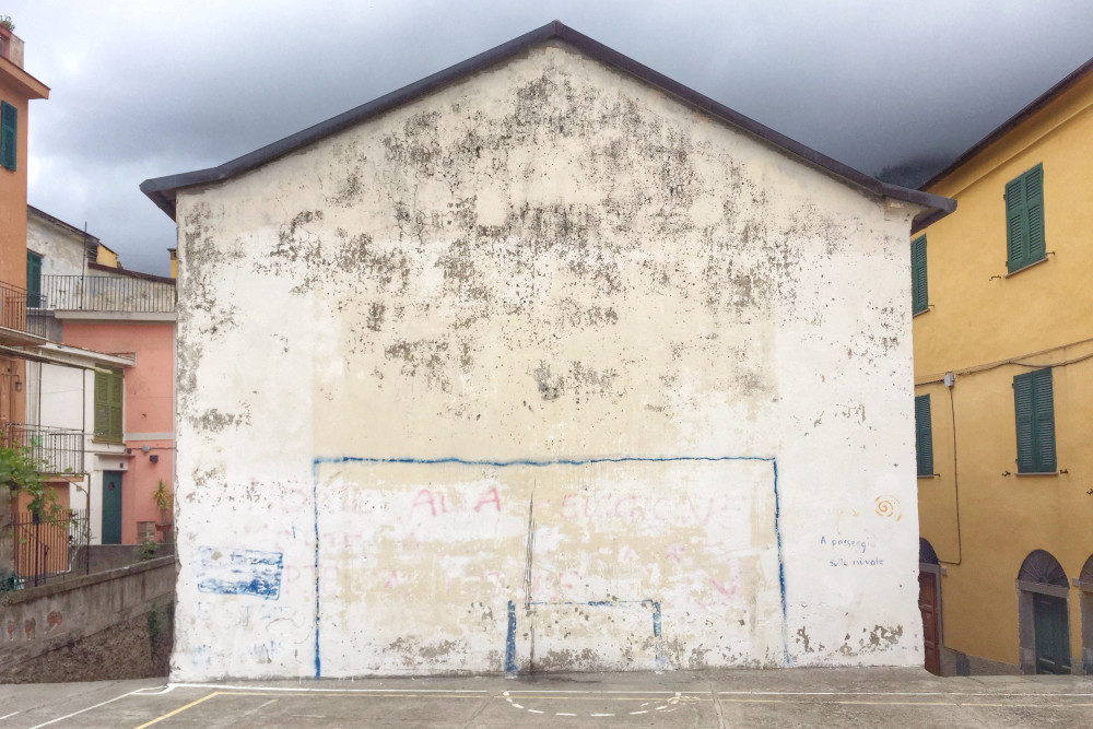 Gemaltes fußballtor