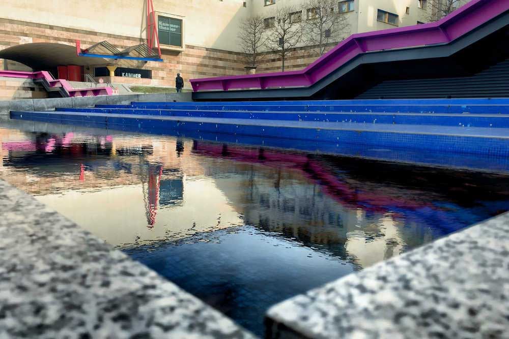 modern building reflection