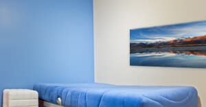 Panorama Fotoleinwand über dem Bett