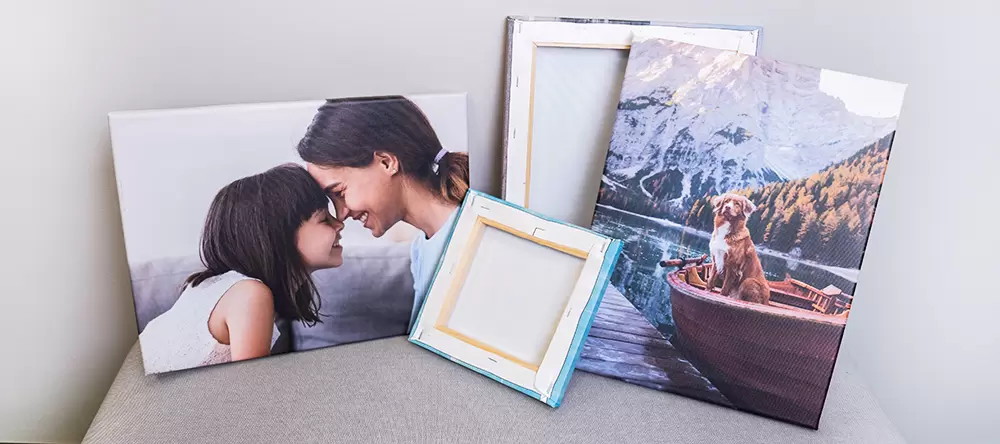 Eine Sammlung von Bildern auf Leinwand