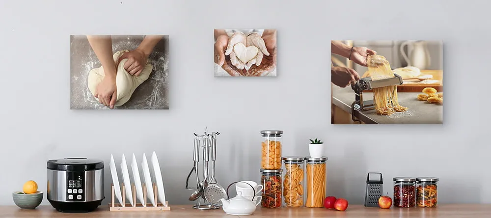 Bilder fuer die Kueche auf Leinwand - Backmotive