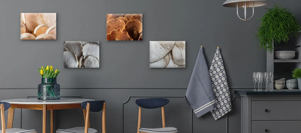 Bilder fuer die Kueche auf Leinwand - Blütenblätter