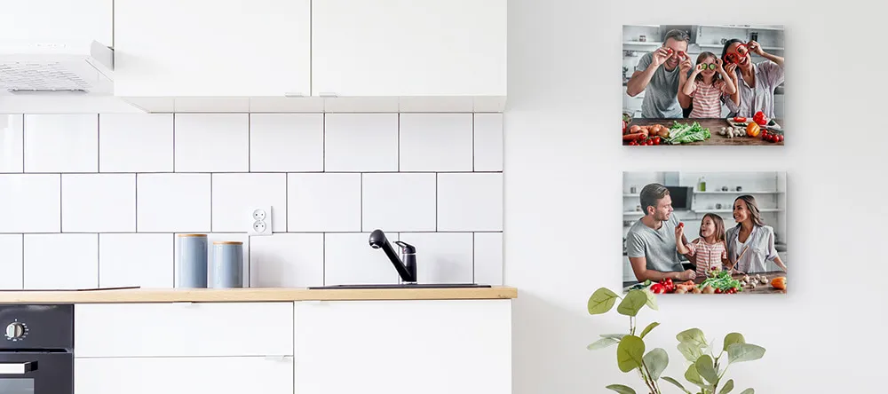 Bilder fuer die Kueche auf Leinwand - Familienfotos
