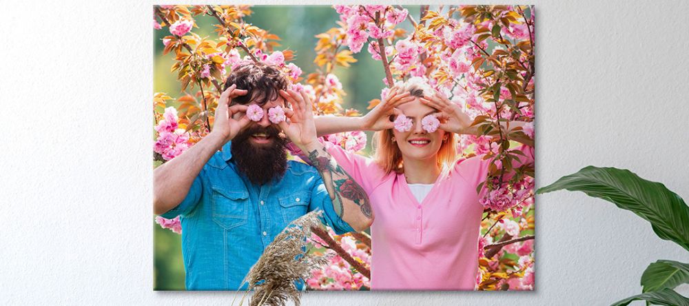 Personalisierte Geschenke fuer den Partner - Fotoleinwand