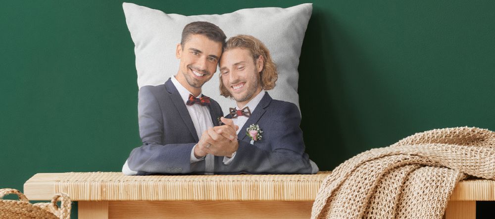 Personalisierte Geschenke fuer den Partner - Fotokissen