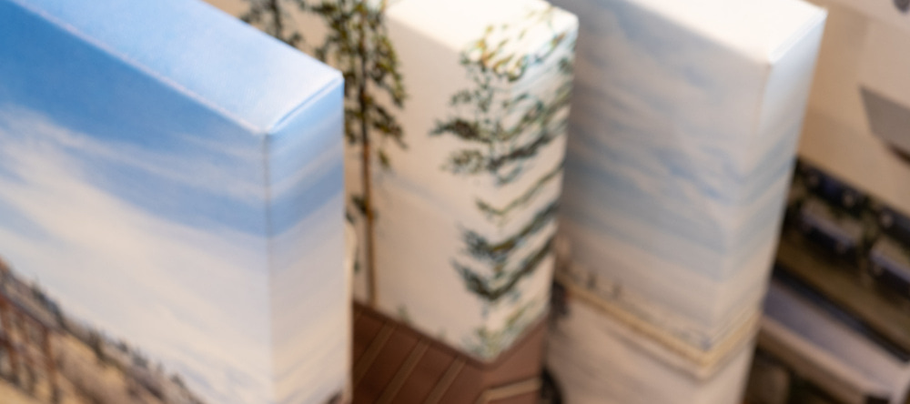 Where to Buy Canvas Prints in the UK. Group of photo canvas prints.