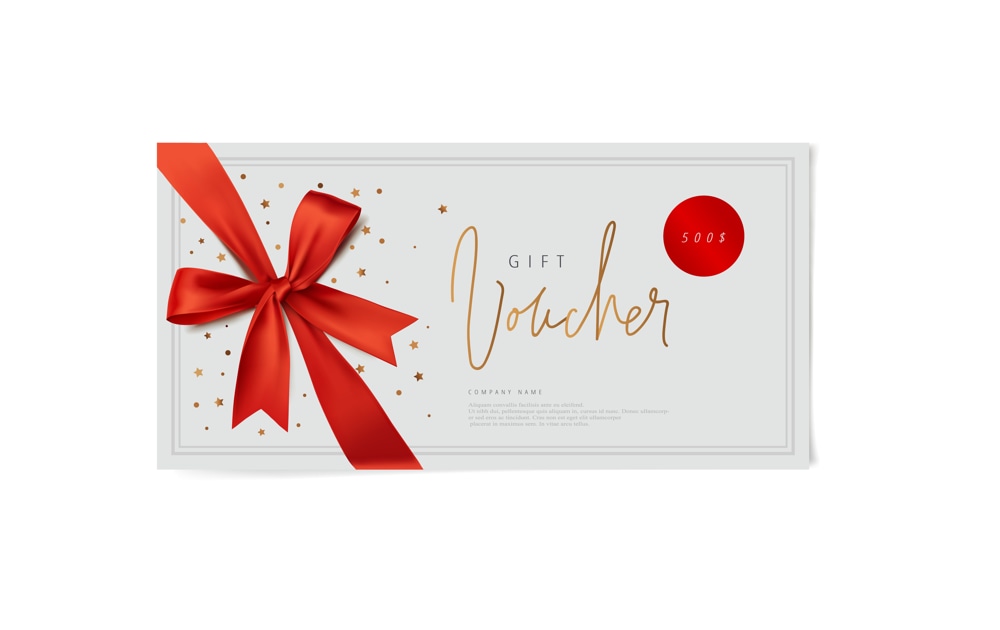 Gift voucher for a personalised Valentine’s Day present