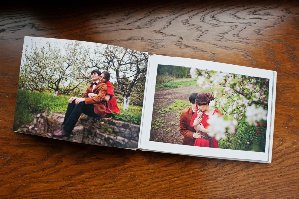 Custom photo book filled with shared memories as a Valentine’s Day gift idea