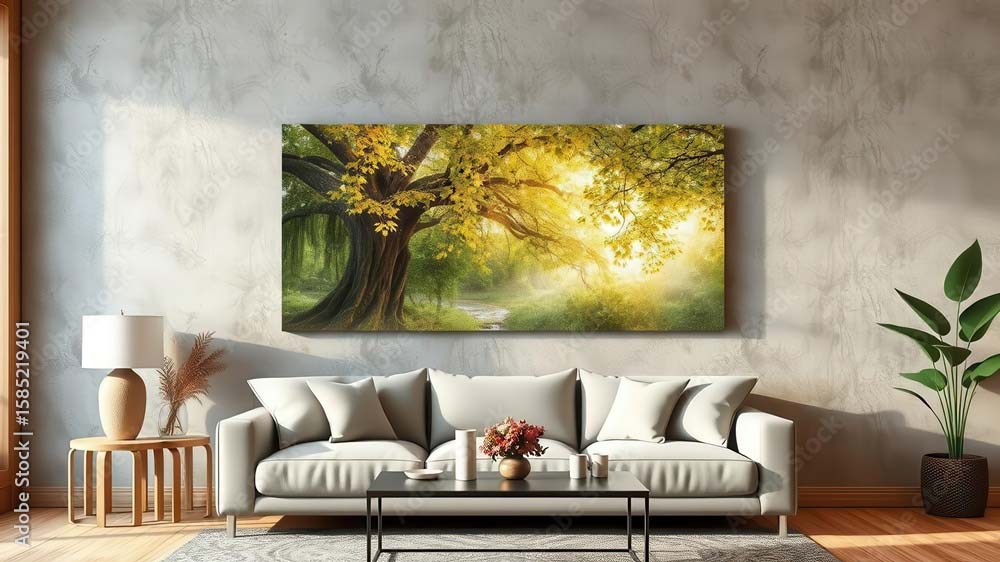 Custom canvas print of a family photo, a personalized housewarming gift idea