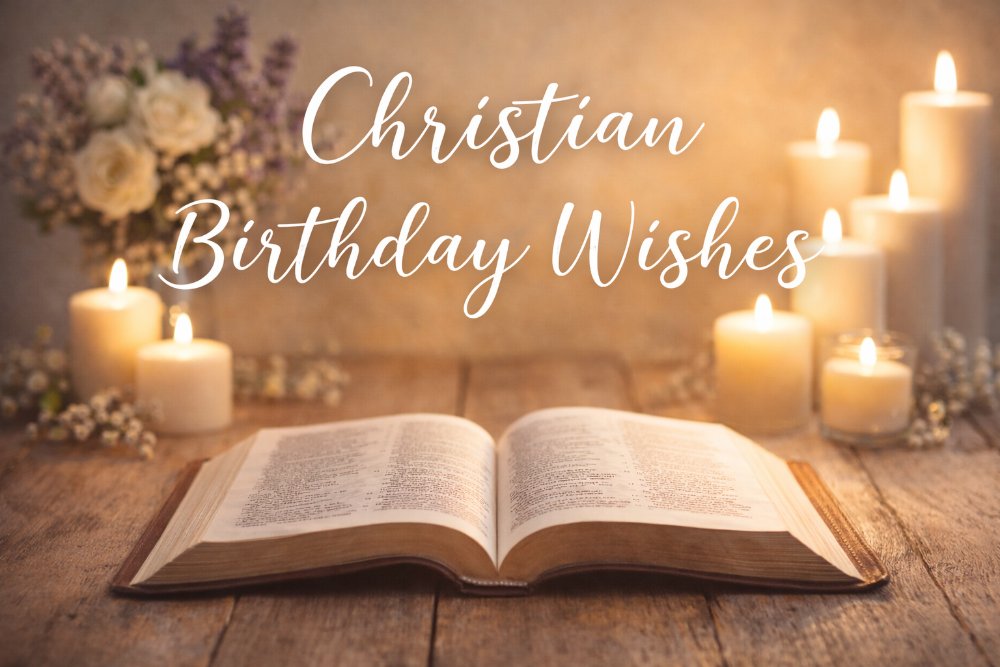 Christian religious birthday wishes and Bible verses