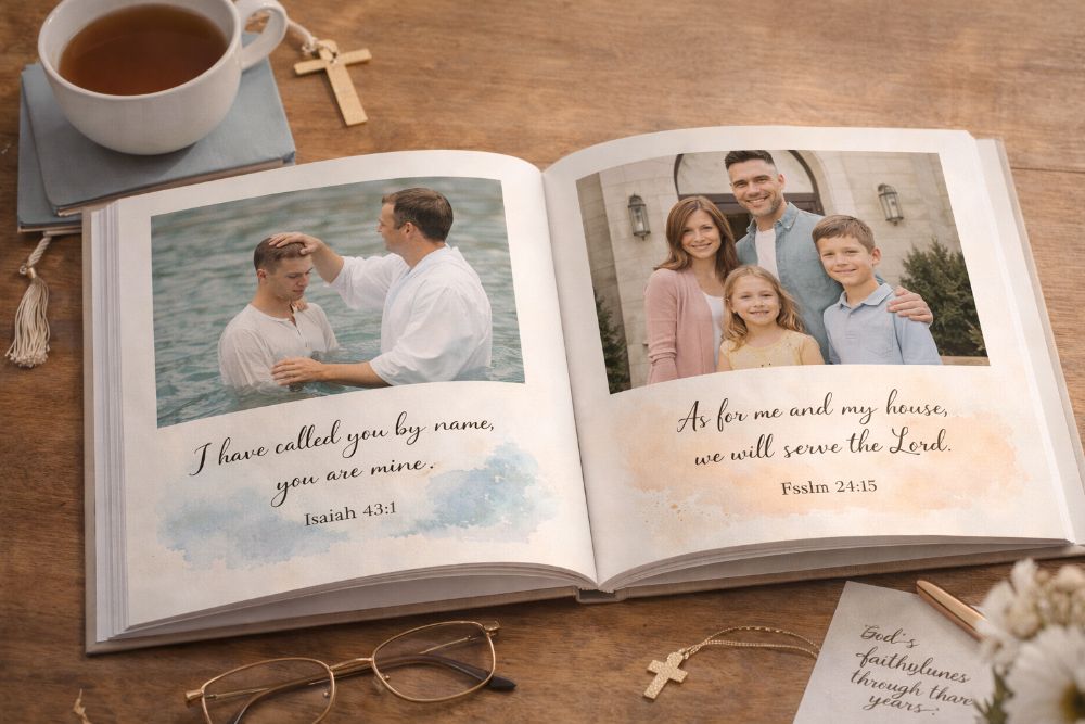 Faith journey photo books