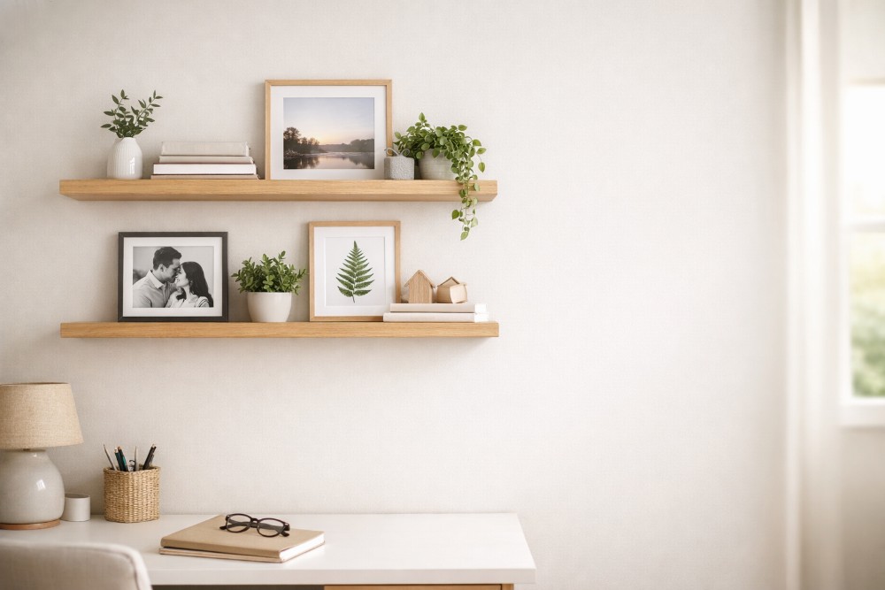 Shelving and storage wall decor