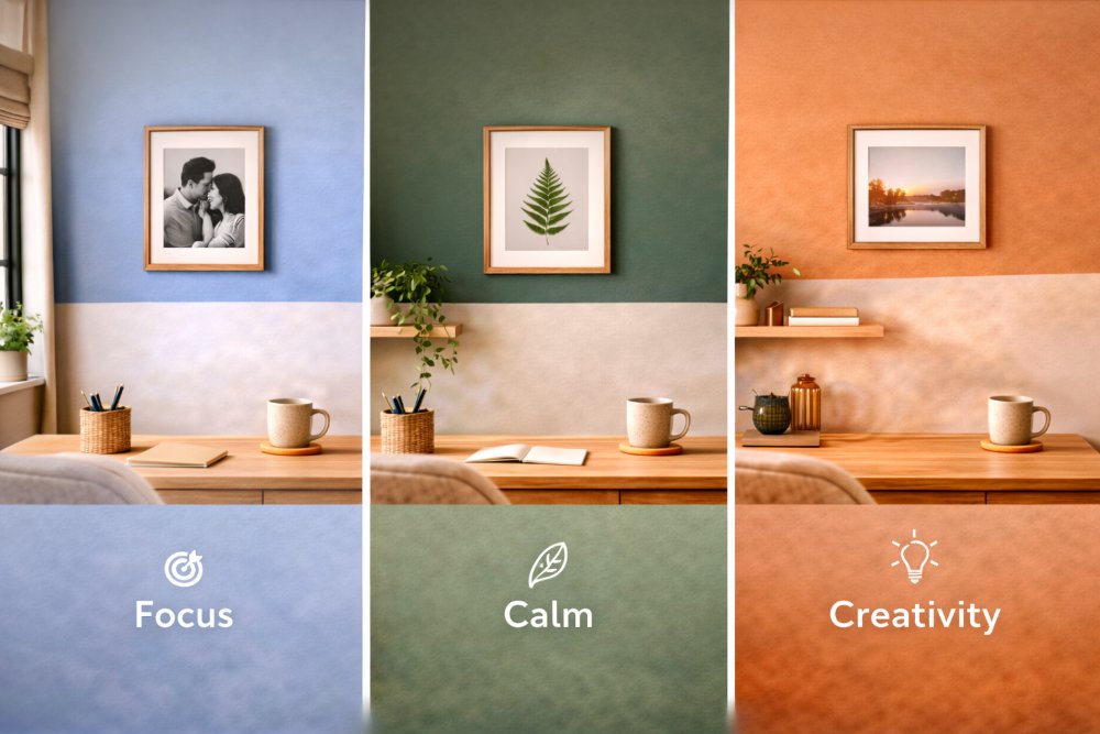 Colour guide for home office walls