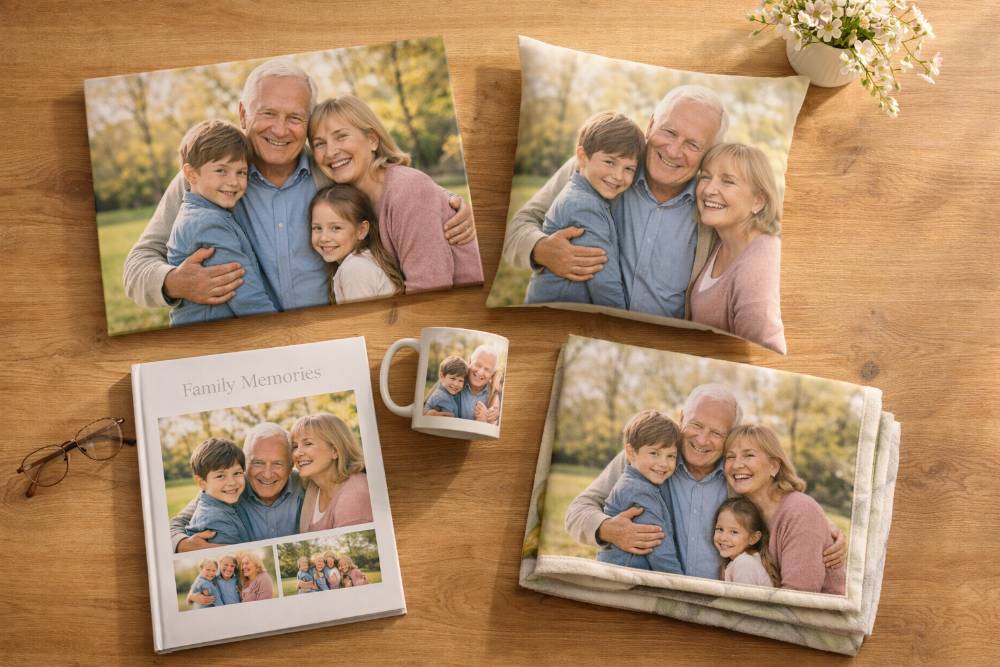 Personalised photo gifts for grandparents