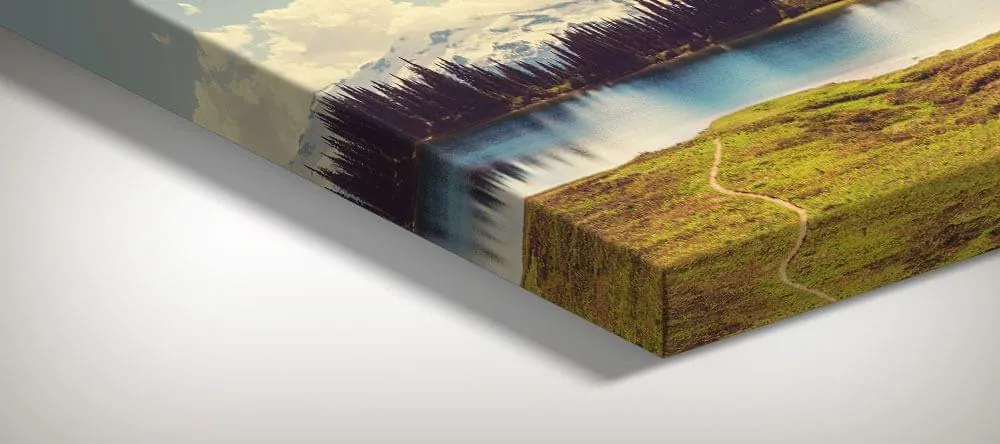 Your photo on canvas will blend in with any style of décor, and it is very affordable, even in a larger size