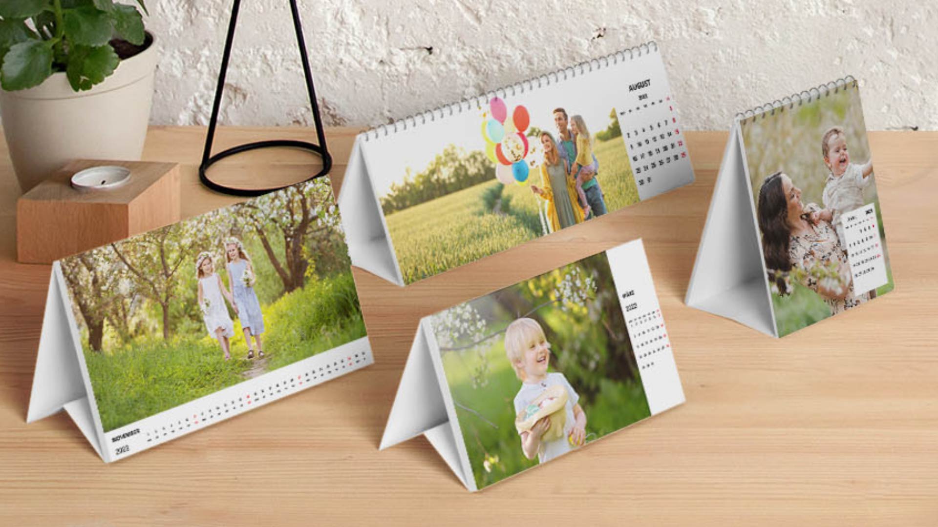 Custom Photo Calendar - Personalized Desk Calendar With Your Pictures For Every Month - View #3