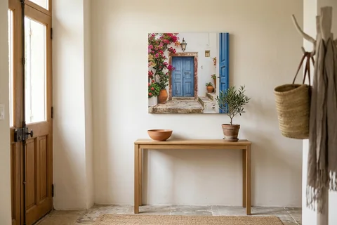 Photo sur toile 60x60 cm dans une entrée, photo d'architecture