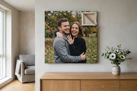 Engagement canvas print