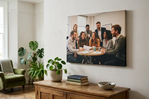 Retirement canvas print