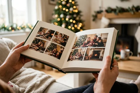 Hardcover Christmas photo book
