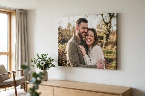 Engagement canvas print