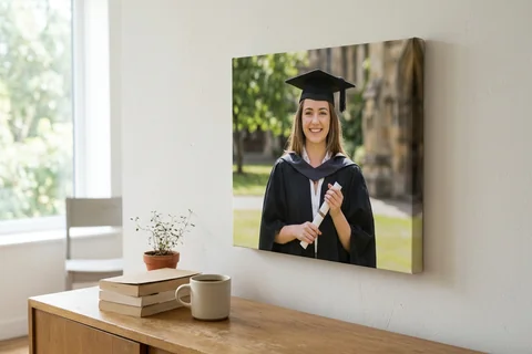 Graduation canvas print