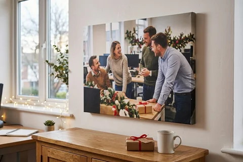 Secret Santa canvas print