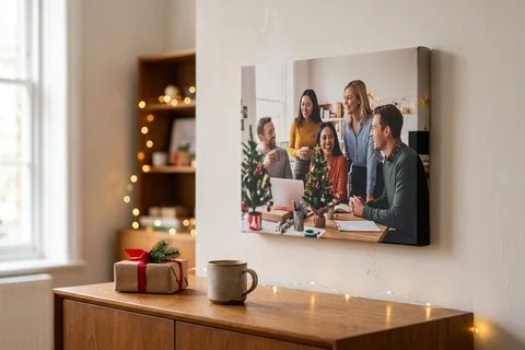 Secret Santa canvas print