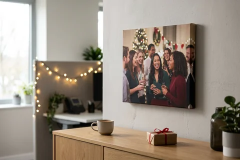 Secret Santa canvas print